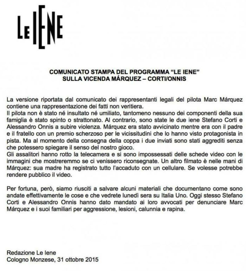 comunicato