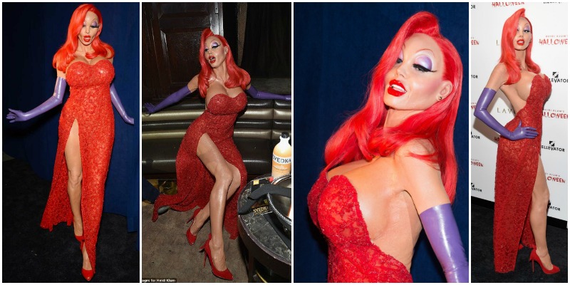heidi klum ad halloween jessica rabbit 1