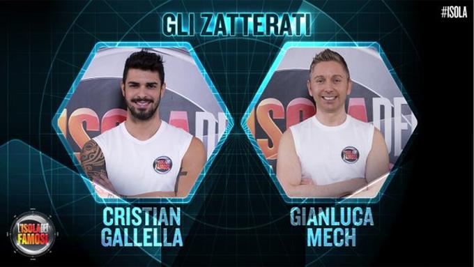Due uomini staranno due giorni e due notti su una zattera, uno solo si guadagnerà l’accesso all’isola principale: sono Gianluca Mech e Cristian Galella. Ma il loro ingresso è previsto per la prossima settimana