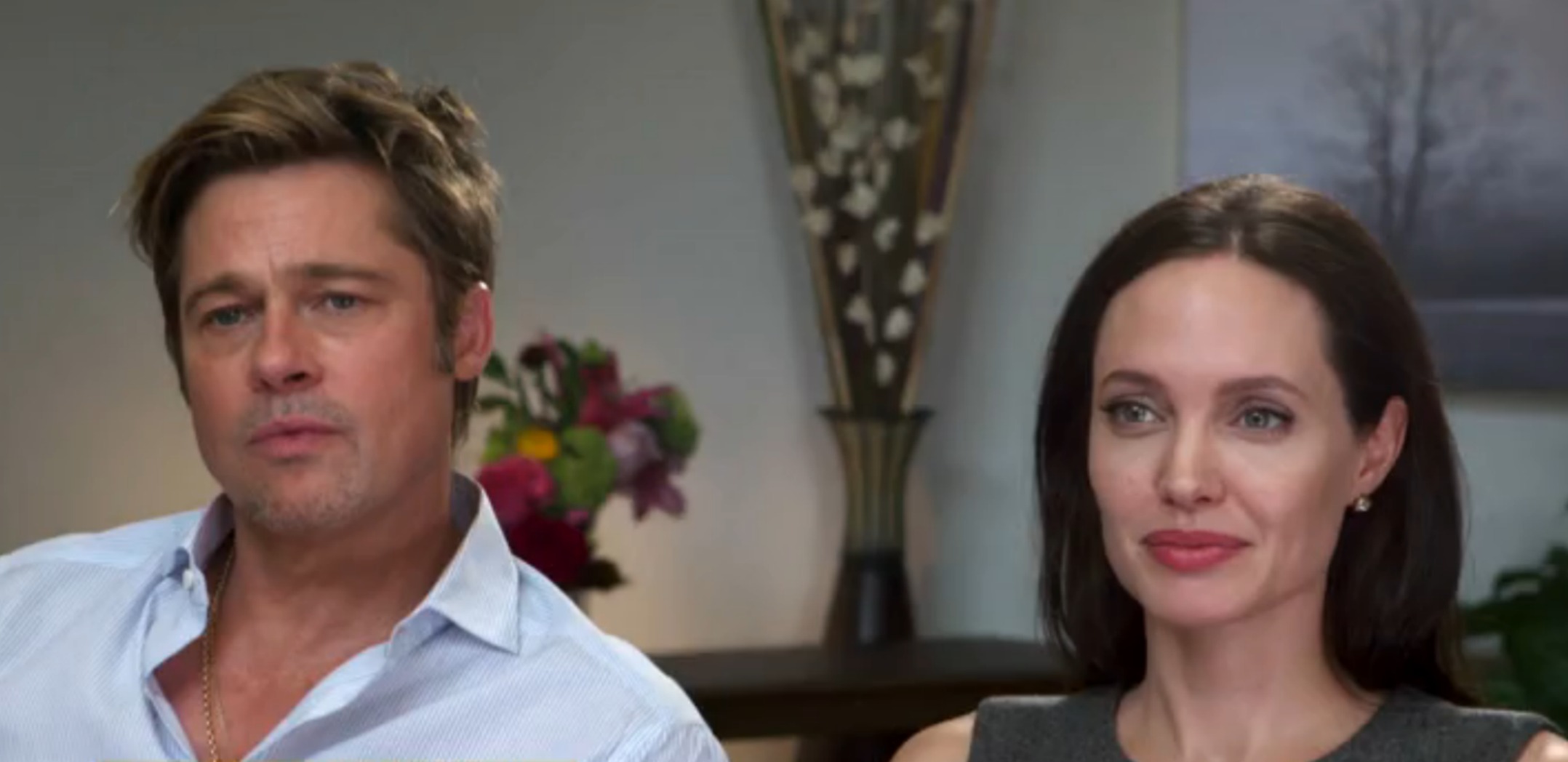 Angelina Jolie insieme al marito Brad Pitt