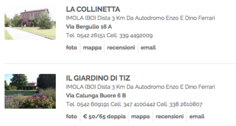 bad and breakfast vicino autodromo Imola 3